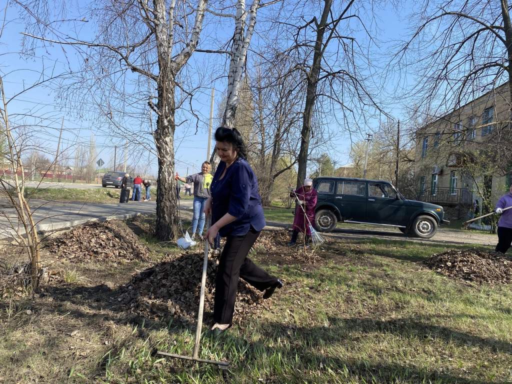 В станице Казанской был проведен субботник